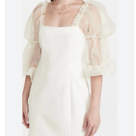 Amanda Uprichard- Tia Dress in Ivory Woman’s size L - Picture 6 of 11